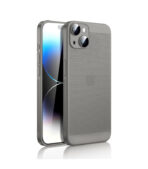 جراب خلفي رفيع وصلب من البولي كربونات من دلع موبايلك، مزود بمسامات للتهوية وخاصية تبديد الحرارة مع واقي عدسة كاميرا مدمج، مضاد للصدمات وبصمات الأصابع، لموبايل آيفون 15 بلس 6.7 بوصة، تيتانيوم جراي