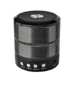 مكبر صوت بلوتوث وراديو من ساب ws-887 - مضخم صوت بلوتوث صغير محمول (اسود)