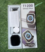 ⁦ساعة ذكية T1200 Ultra2 Plus NFC الترا بخاصية الاتصال قريب المدى ومكالمات بلوتوث وشحن لاسلكي (أسود)⁩ - الصورة ⁦3⁩